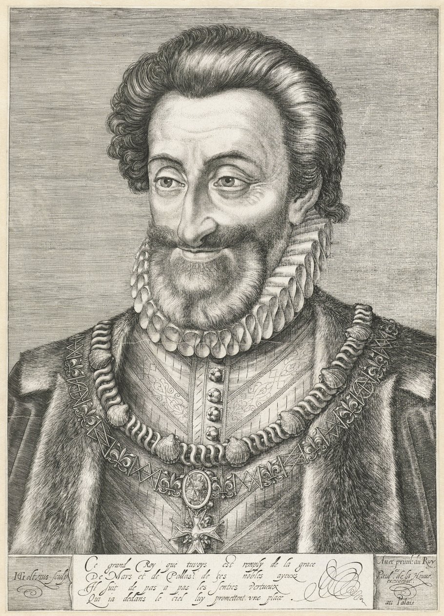 Portrait du roi Henri IV de France, c.1600 - Hendrik Goltzius