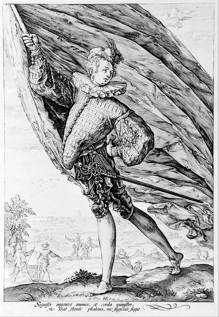 Le grand porte-drapeau - Hendrik Goltzius