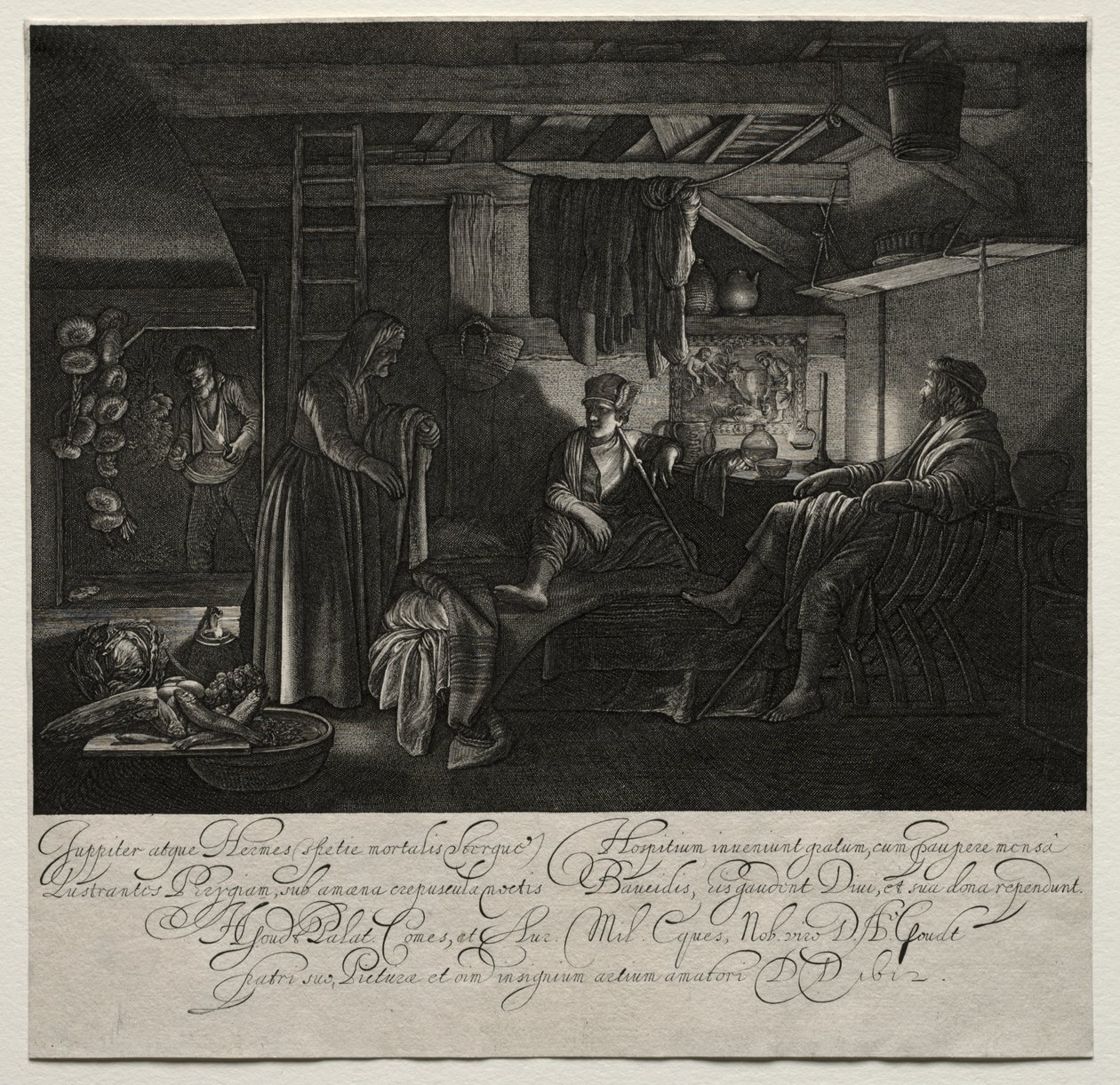 Jupiter et Mercure chez Philémon et Baucis - Hendrik Goudt