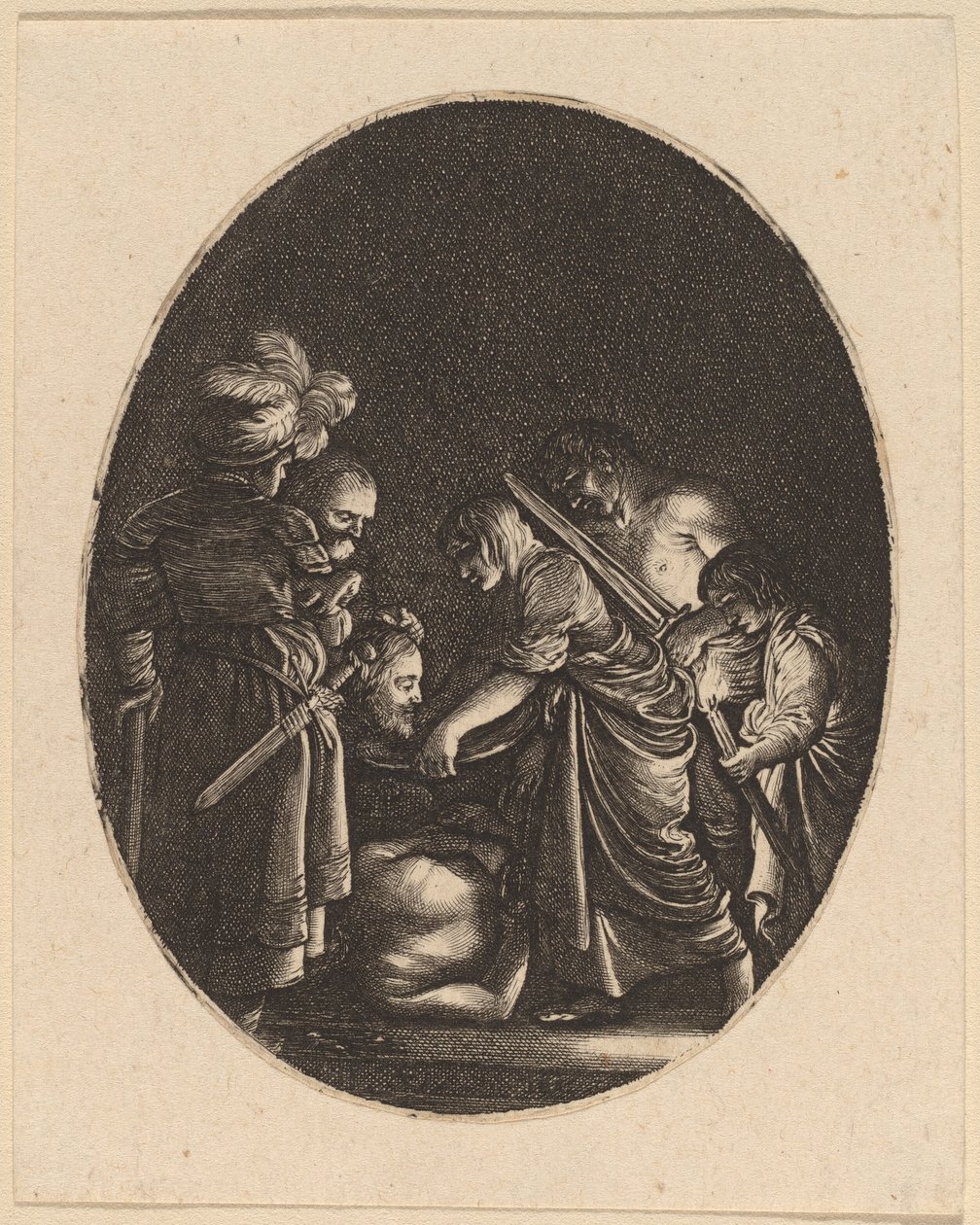 La Décapitation de Saint Jean-Baptiste - Hendrik Goudt after Adam Elsheimer