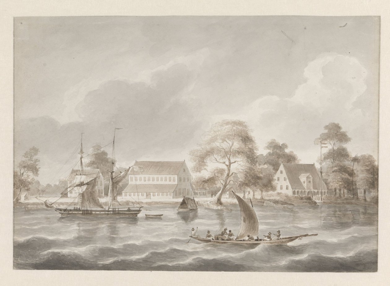 Plantation Jagtlust sur la rivière Suriname - Hendrik Huygens