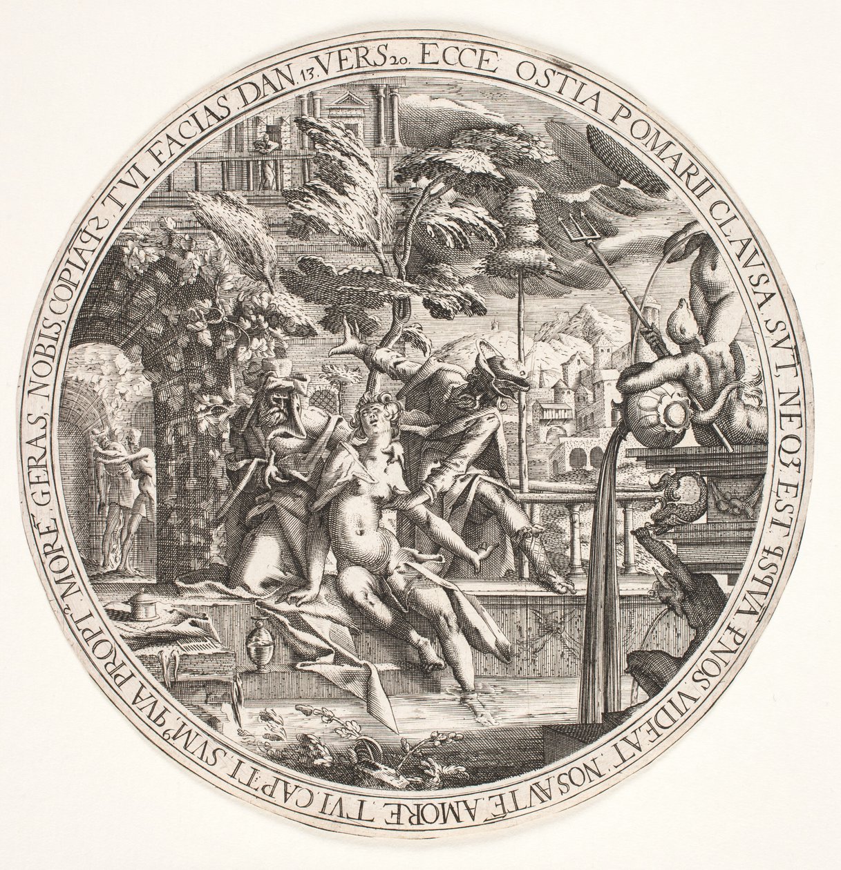 Suzanne au bain - Hendrik I Hondius
