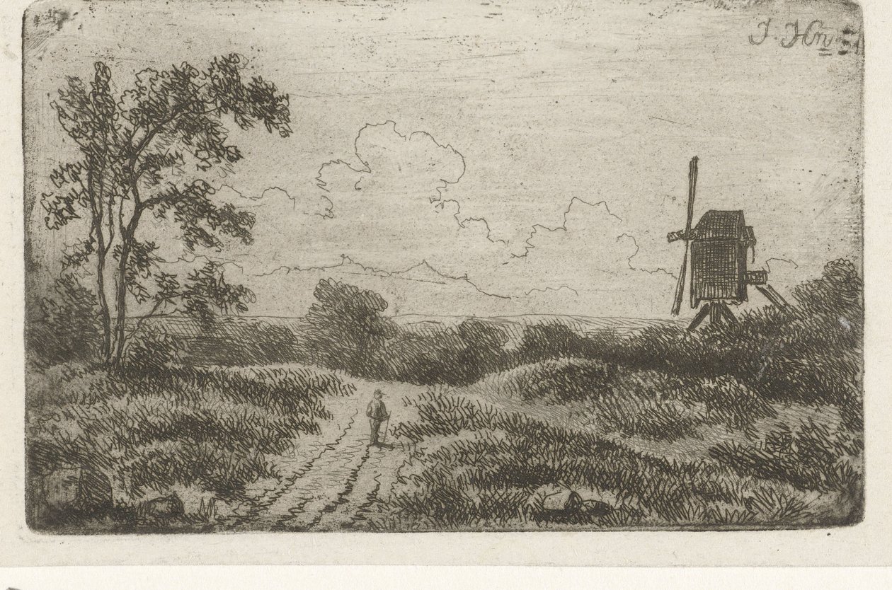 Figure sur un chemin près d