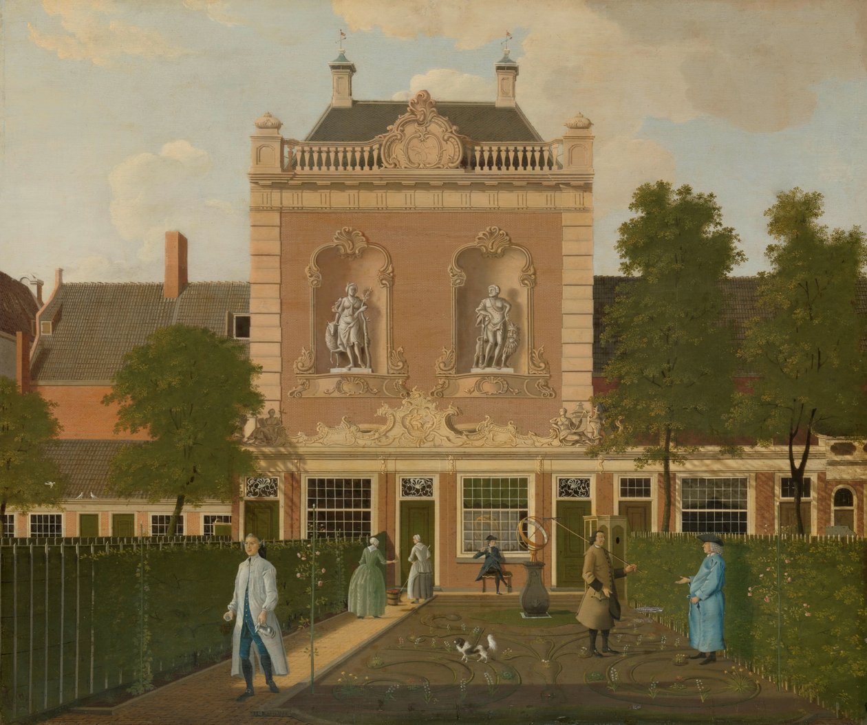 Le jardin et la remise de la maison au 524 Keizersgracht à Amsterdam - Hendrik Keun
