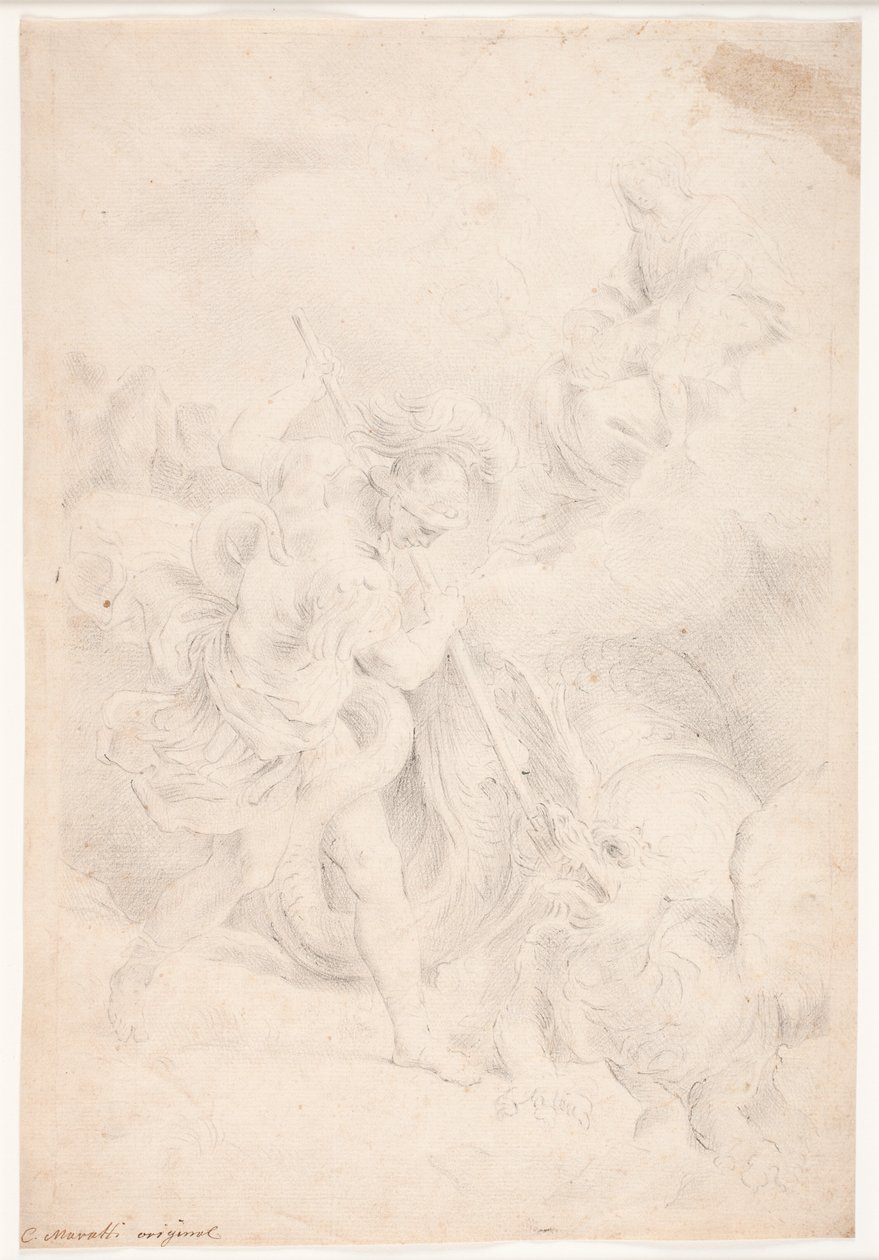 Saint Georges combattant le dragon - Hendrik Krock