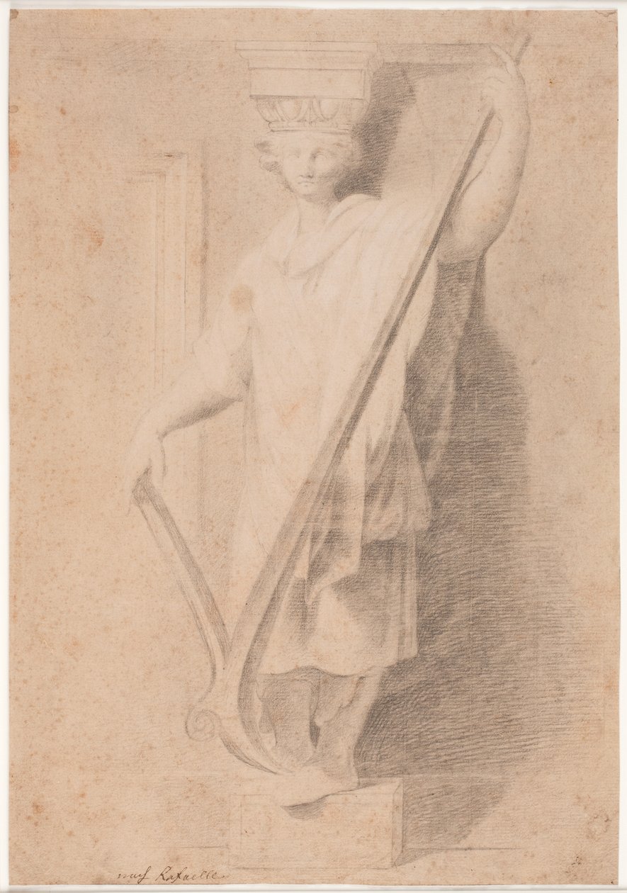 Caryatide avec charrue. Étude d
