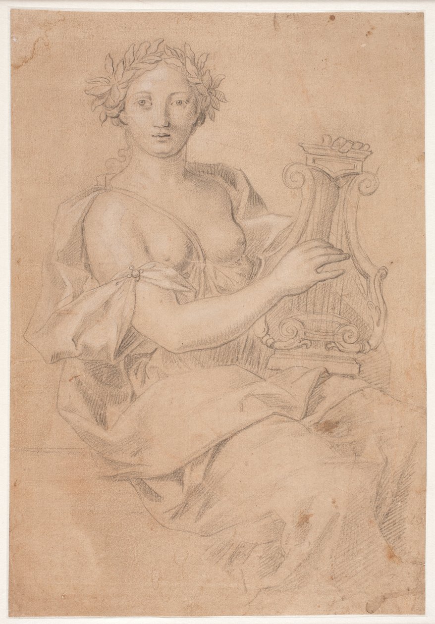 Muse jouant de la lyre (Érato ?) - Hendrik Krock