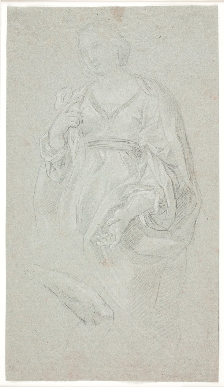 Femme debout. Demi-figure. Étude d