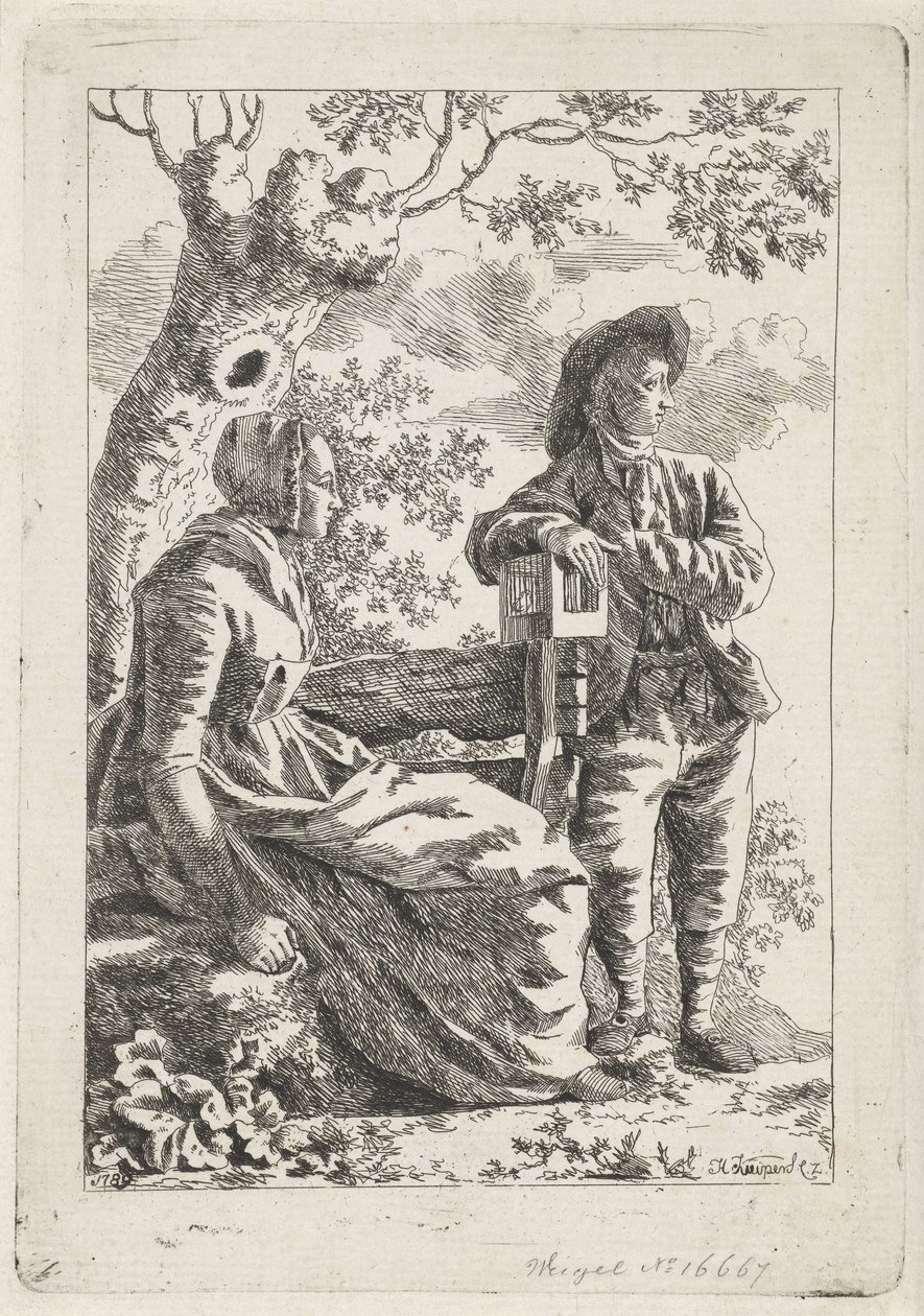 Homme et femme près d