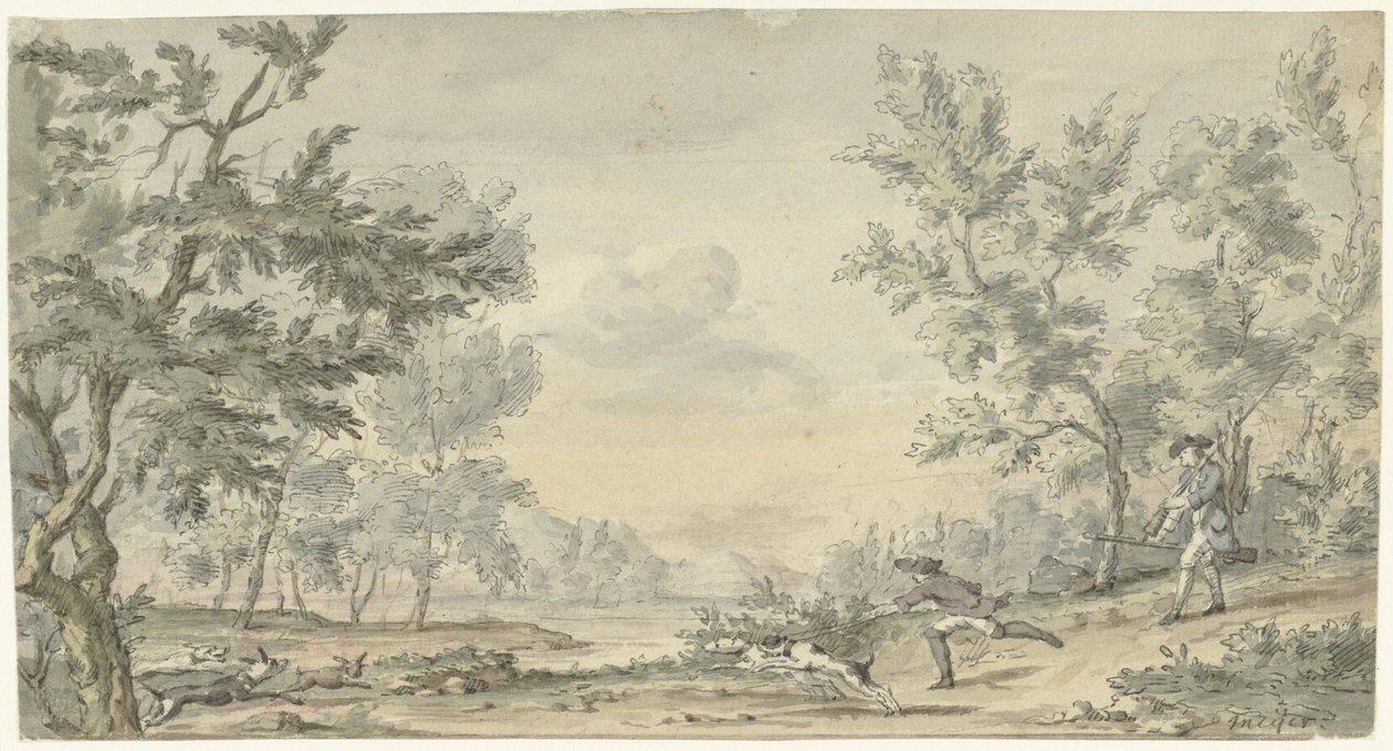 Chasse au lièvre - Hendrik Meijer