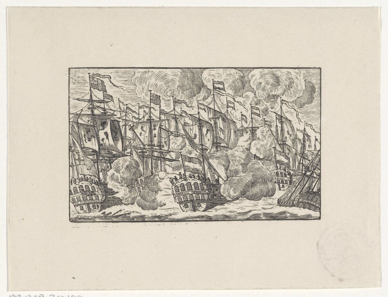 Bataille de Dogger Bank le 5 août 1781 - Hendrik Numan