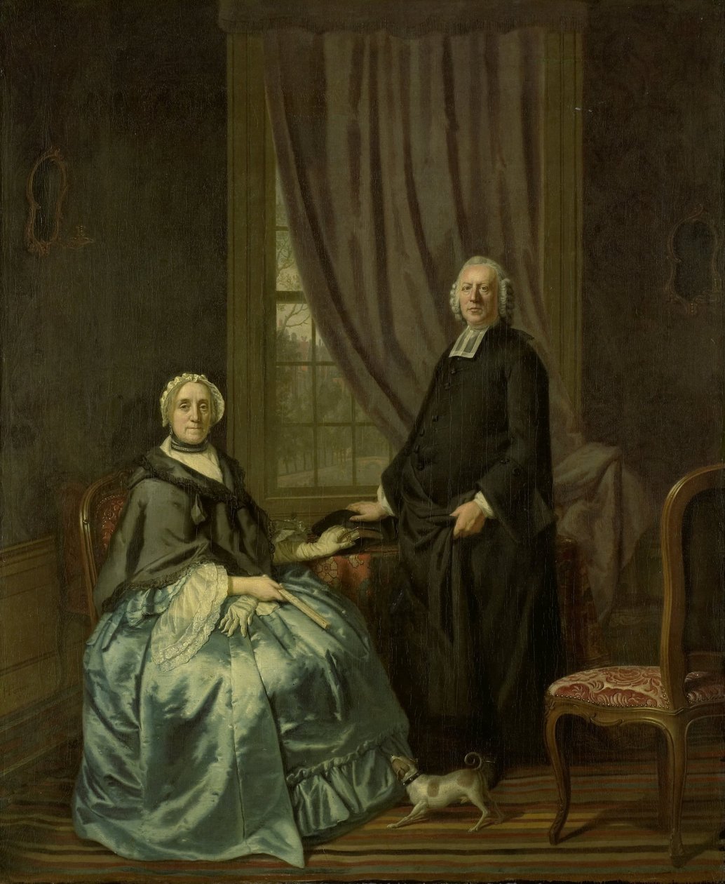 Portrait de Petrus Bliek, ministre remontrant à Amsterdam, avec sa femme Cornelia Drost - Hendrik Pothoven