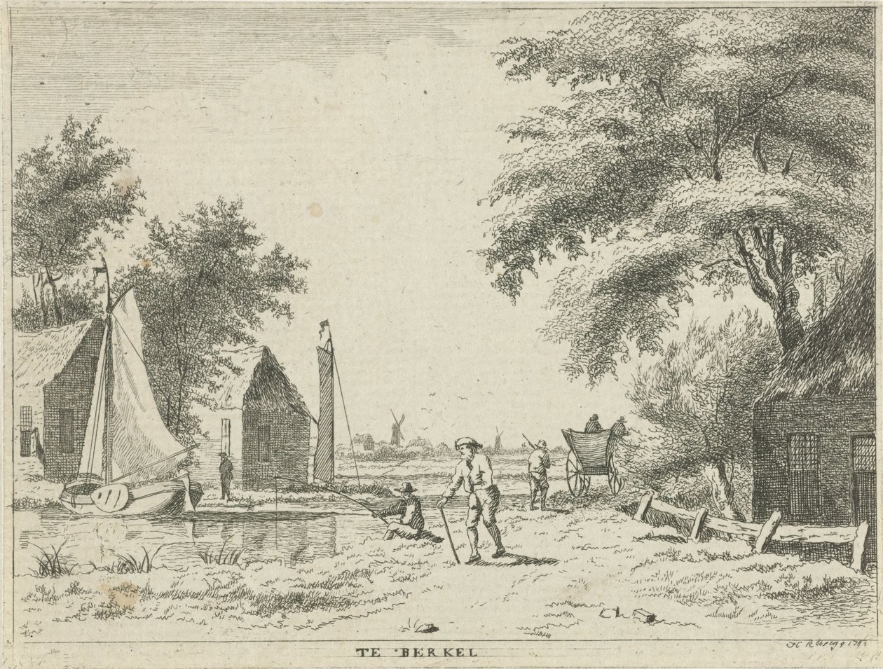 Vue sur une rivière - Hendrik Roosing