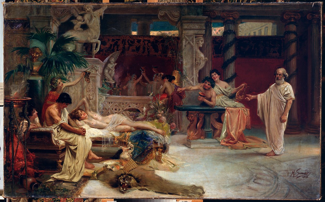 Socrate cherchant Alcibiade dans la maison d