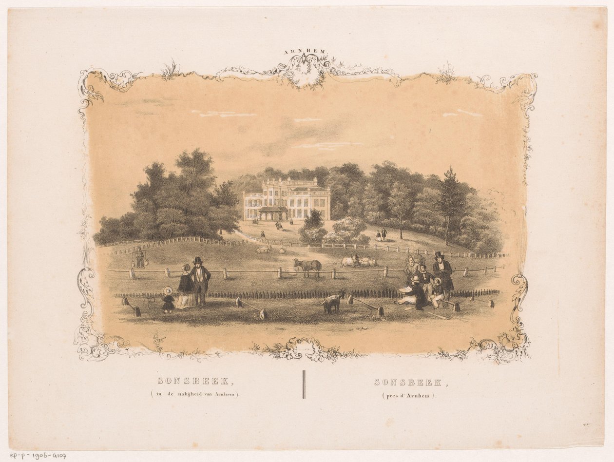 Vue de la propriété Sonsbeek - Hendrik Wilhelmus Last (attributed to)
