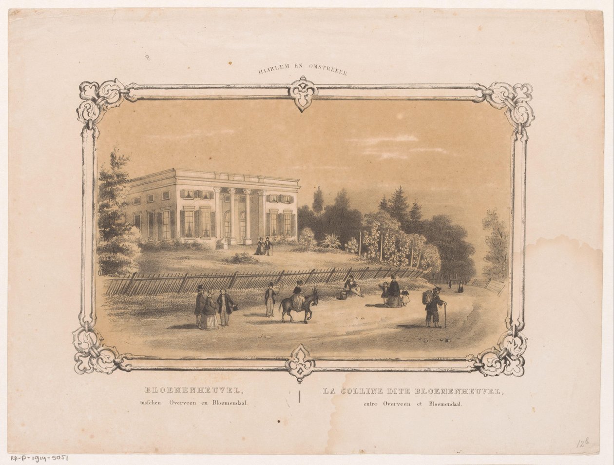 Vue de la propriété Bloemenheuvel (Haarlem et ses environs) - Hendrik Wilhelmus Last