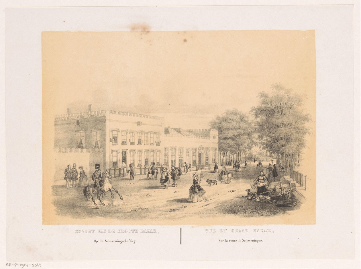 Vue de la Grande Bazar Royale à La Haye - Hendrik Wilhelmus Last