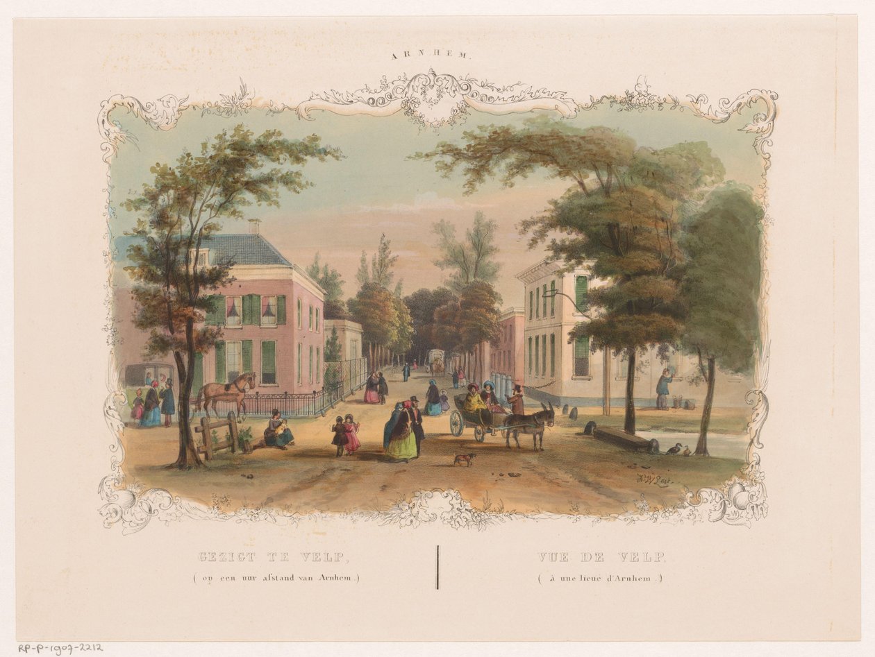 Straat in Velp bij Arnhem - Hendrik Wilhelmus Last