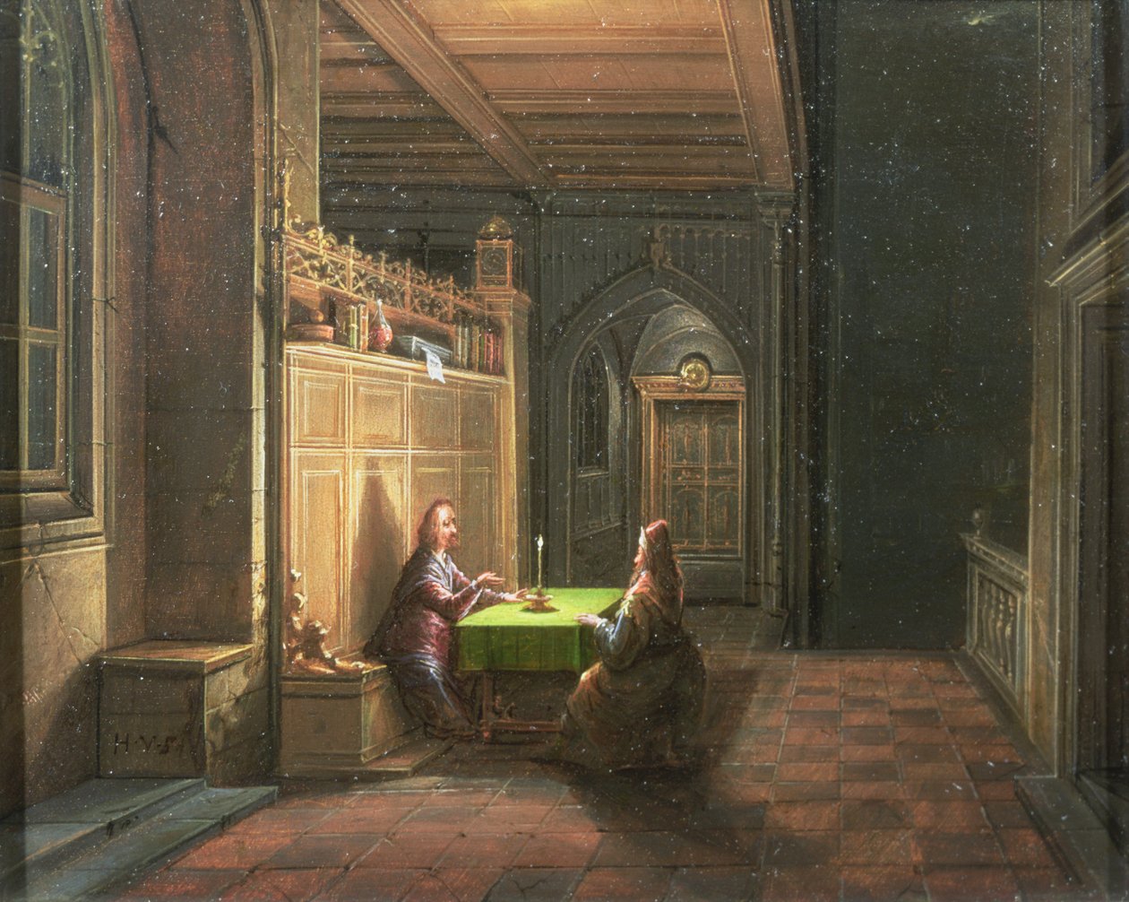 Le Christ dans la maison de Nicodème - Hendrik van Steenwyck