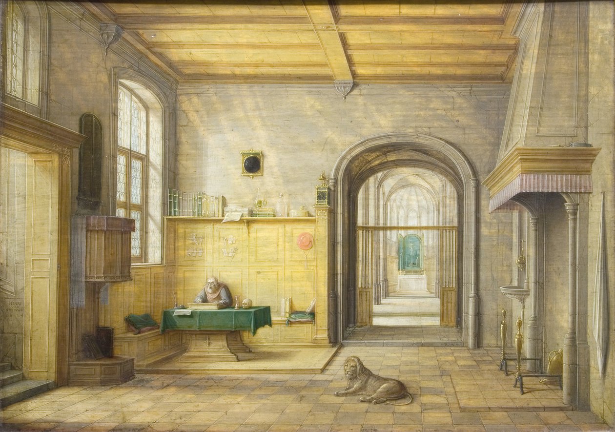 Saint Jérôme dans son étude, 1624 - Hendrik van Steenwyck