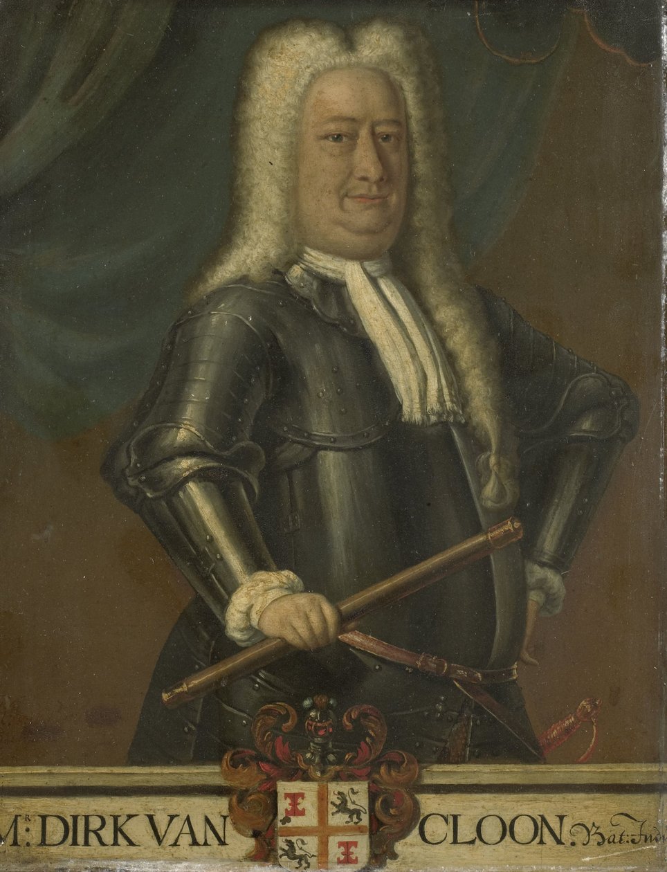 Portrait de Dirk van Cloon, Gouverneur général des Indes orientales néerlandaises - Hendrik van den Bosch (free after)