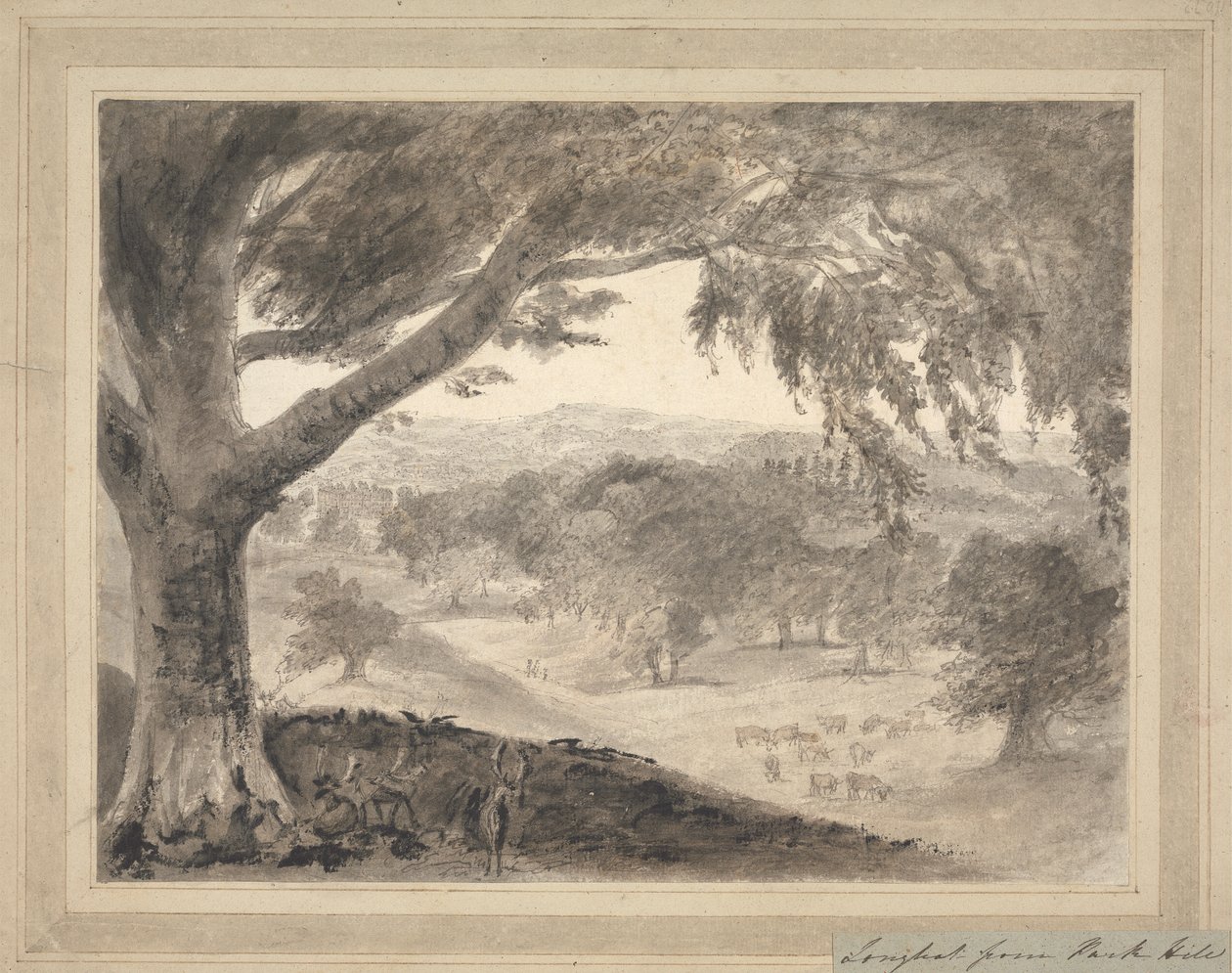 Longleat depuis Park Hill - Heneage Finch fourth Earl of Aylesford