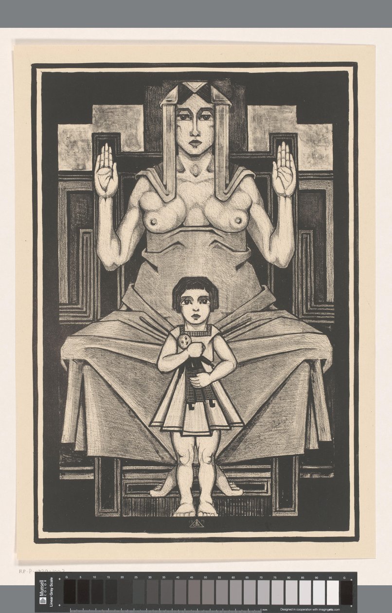 Mère avec enfant - Henk Schilling