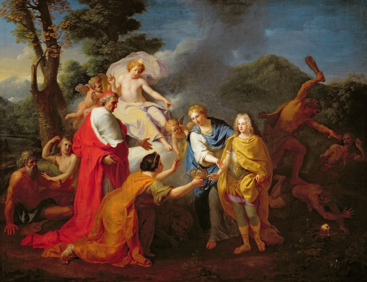 Allégorie de la reconnaissance de Philippe de France (1683-1746) duc d