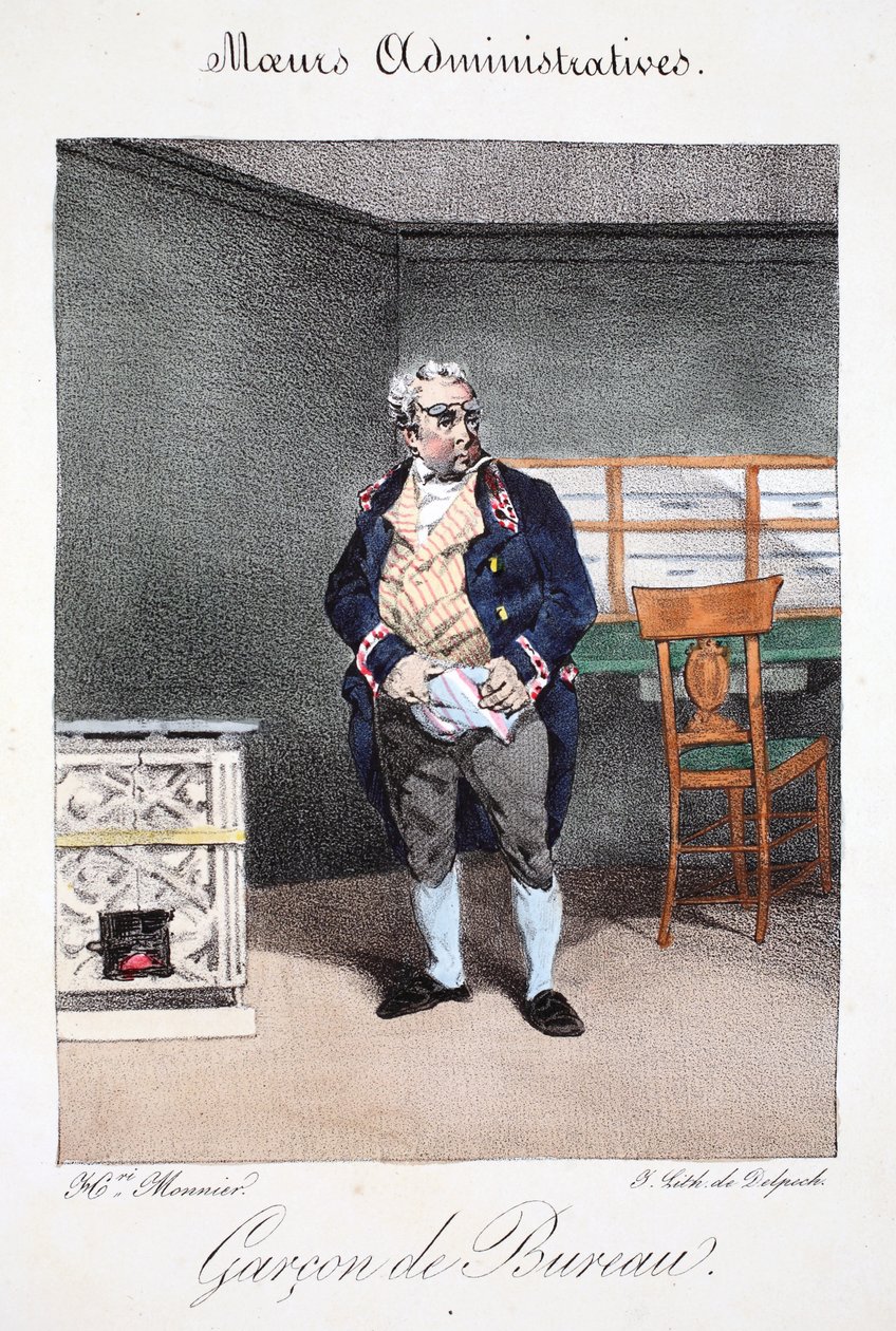 Garçon de bureau, illustration de 