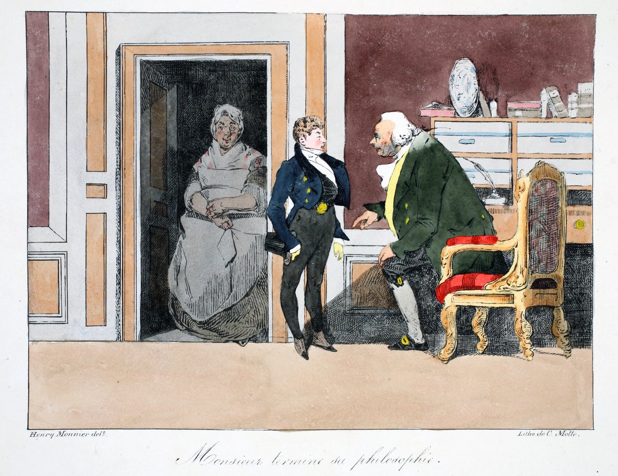 Illustration, c.1828 - Henri Bonaventure Monnier