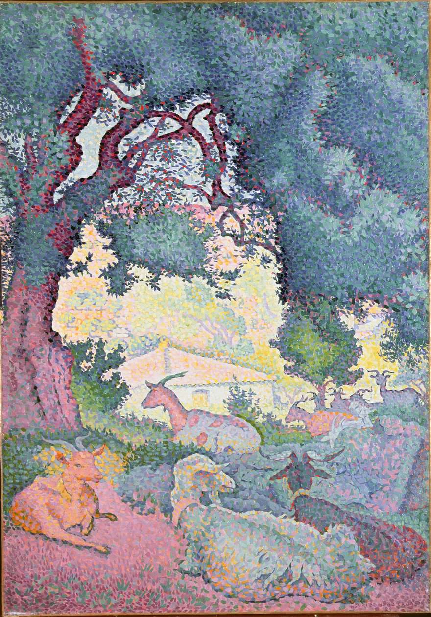Paysage avec chèvres, 1895 - Henri Edmond Cross