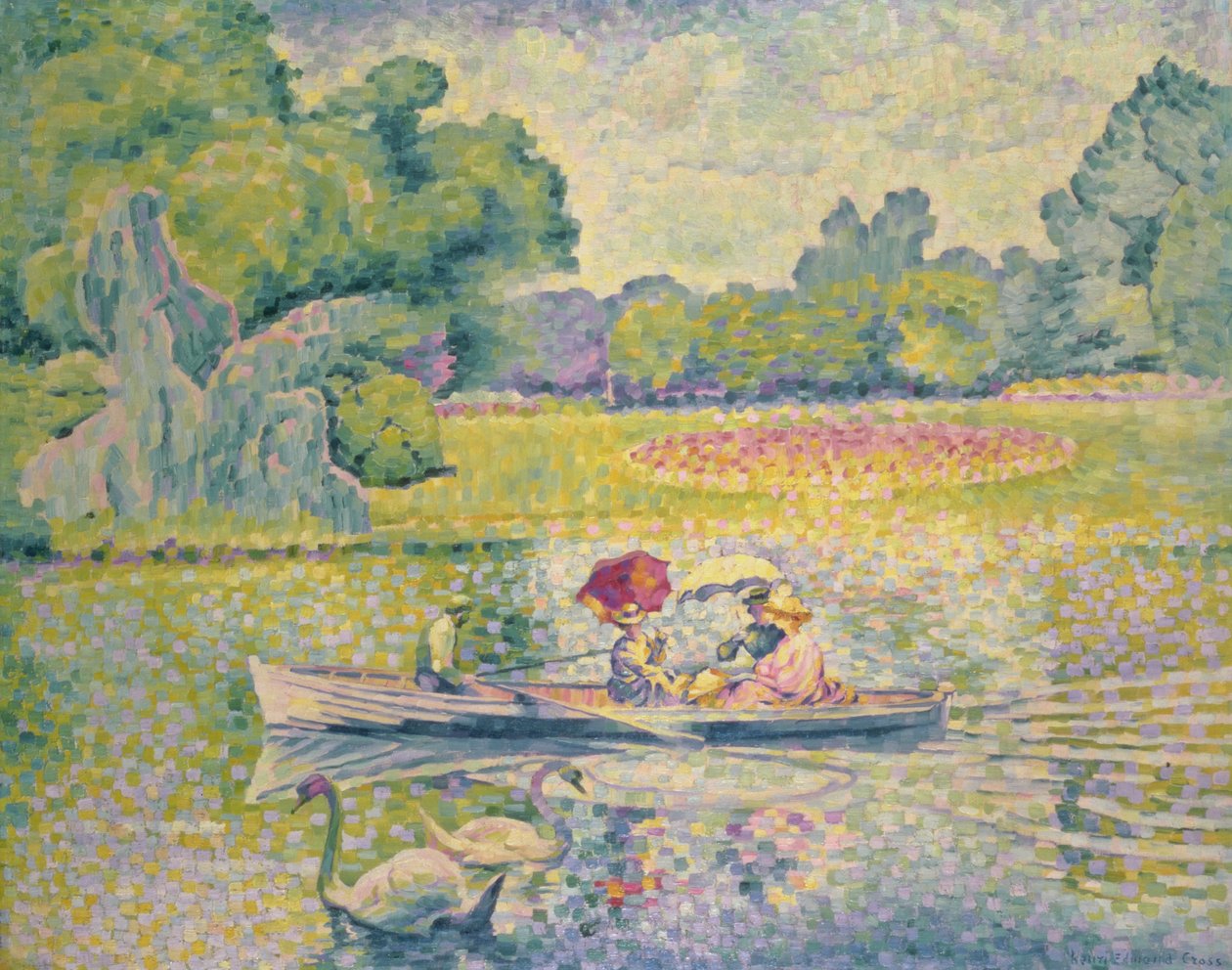 La Promenade au Bois de Boulogne, vers 1906 - Henri Edmond Cross