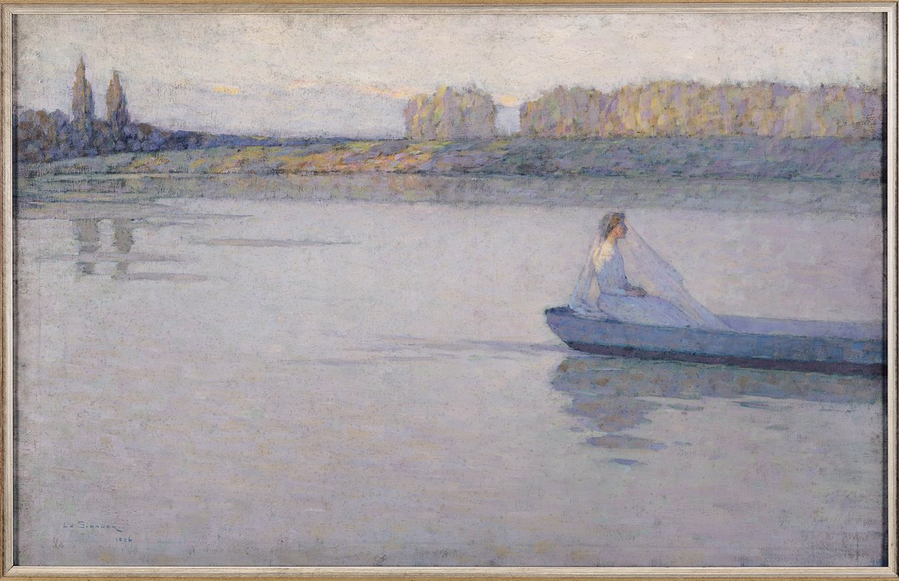 Sur la rivière, matin, 1896 - Henri Eugene Augustin Le Sidaner