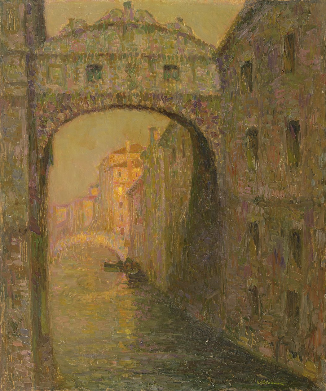 Le Pont des Soupirs, Venise, vers 1918 - Henri Eugene Augustin Le Sidaner