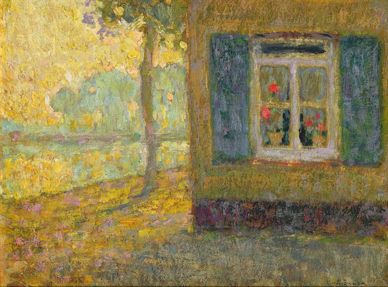 Le chemin du canal, Gravelines - Henri Eugene Augustin Le Sidaner
