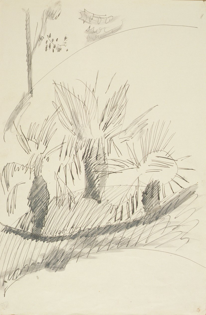 Dans les Jardins de Kew, 1913 - Henri Gaudier Brzeska