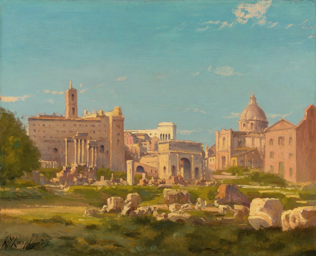 Le Forum Romain - Henri Joseph Harpignies