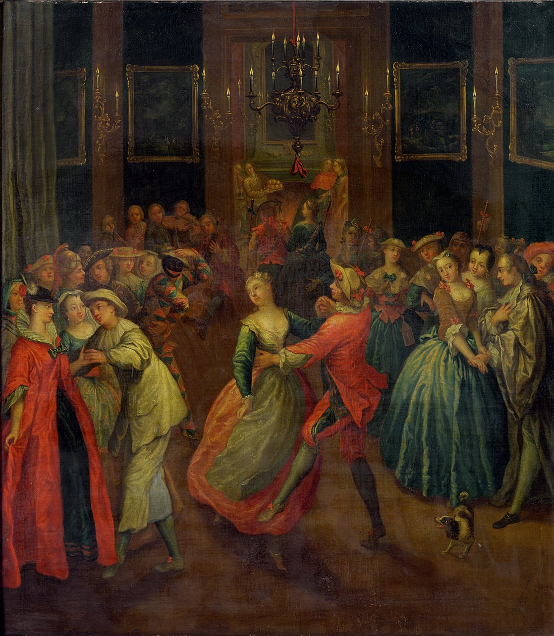 Le Bal costumé - Henri Joseph Van Blarenberghe