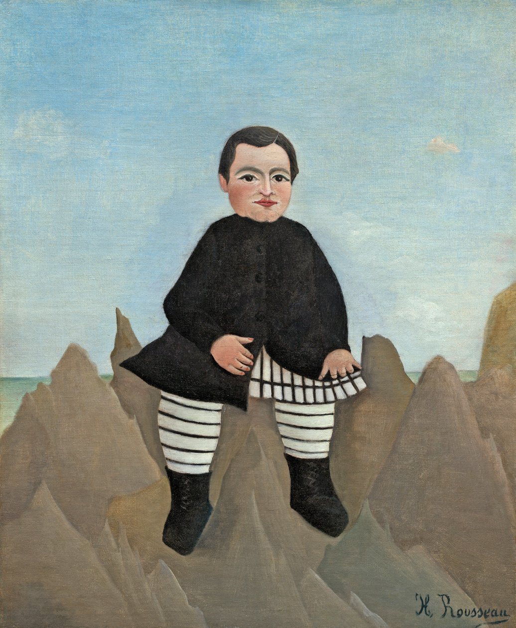Garçon sur les rochers, 1895-97 - Henri Rousseau