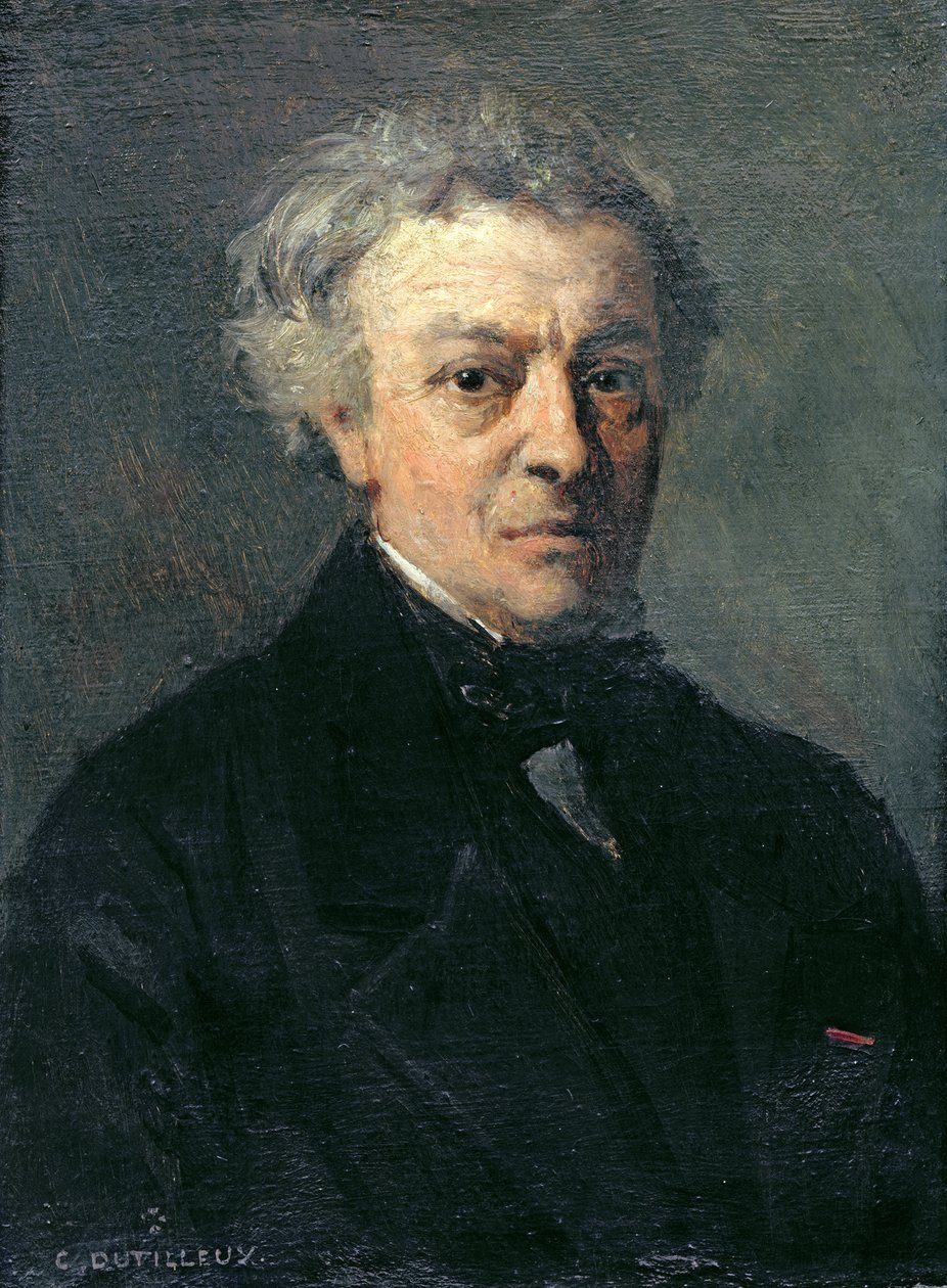 Portrait de Camille Corot (1796-1875) vers 1863 - Henri Joseph Constant Dutilleux