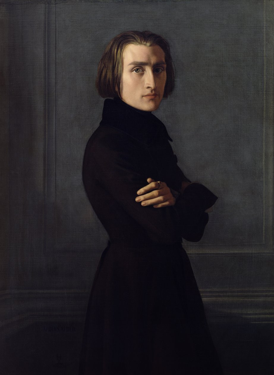 Portrait de Franz Liszt (1811-86), 1839 - Henri Lehmann