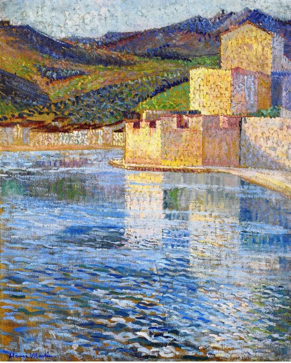 Les remparts de Collioure, vers 1915 - Henri Martin