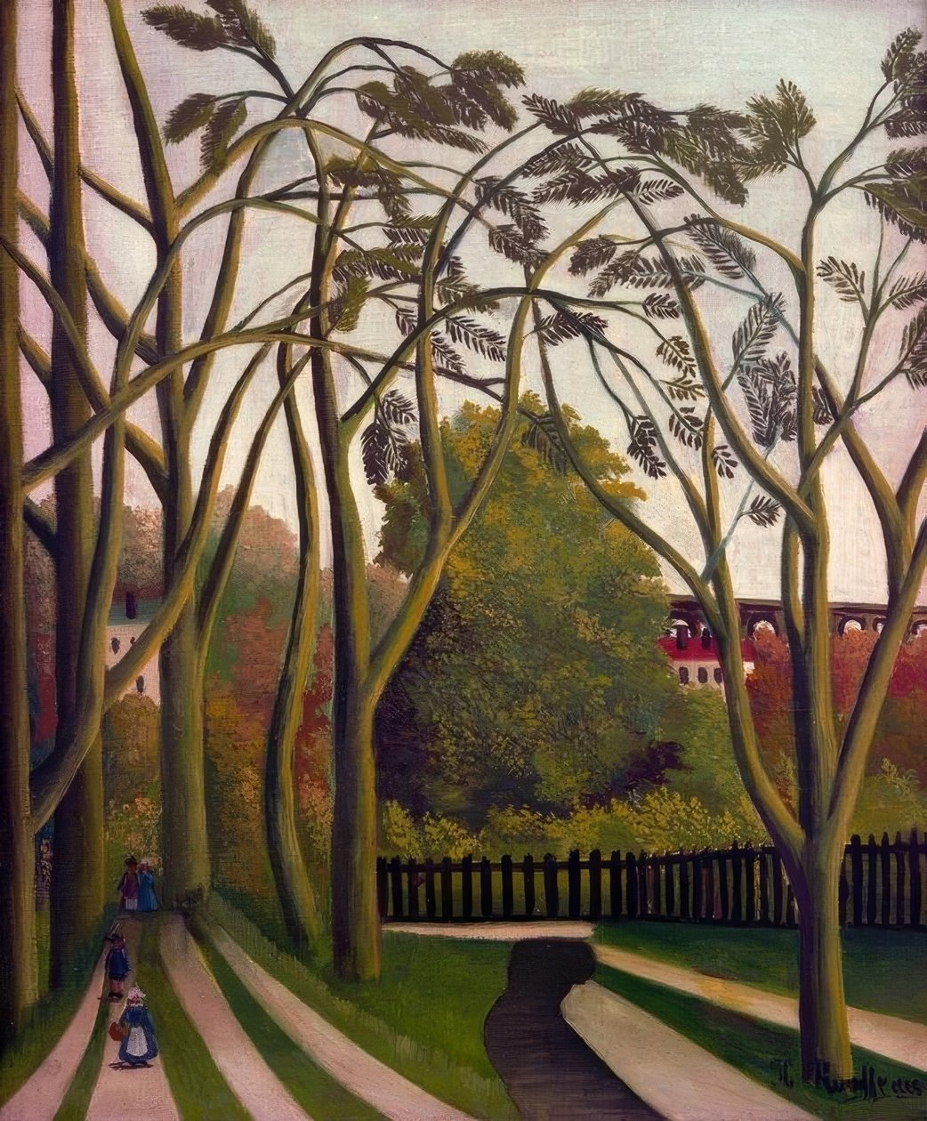 Paysage des bords de la Bièvre près de Bicêtre au printemps - Henri Rousseau