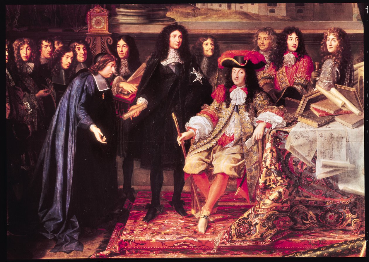 Jean-Baptiste Colbert (1619-83) présentant les membres de l
