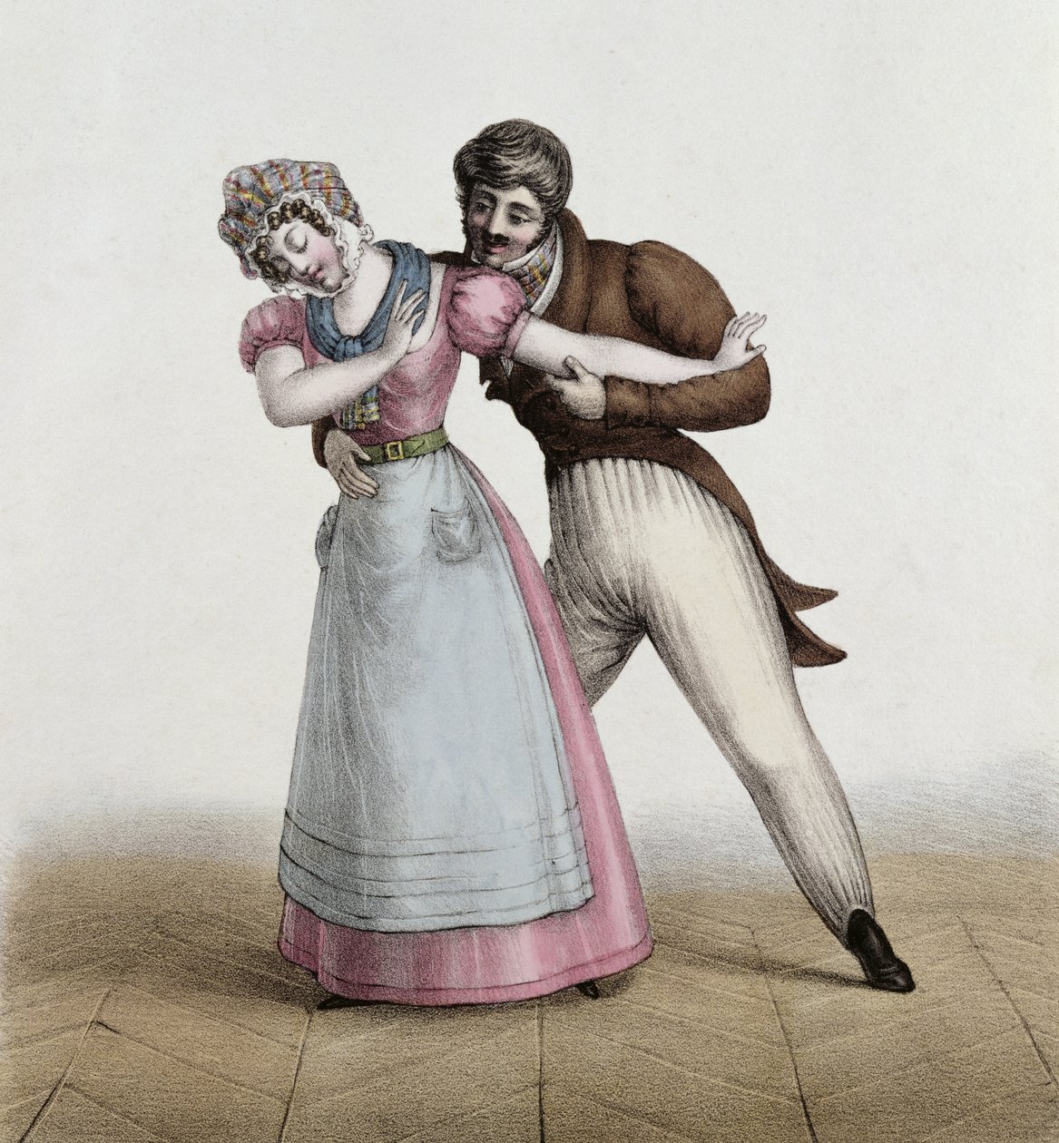 La Bonne et le Patron Galant, c.1830 - Henri Villain
