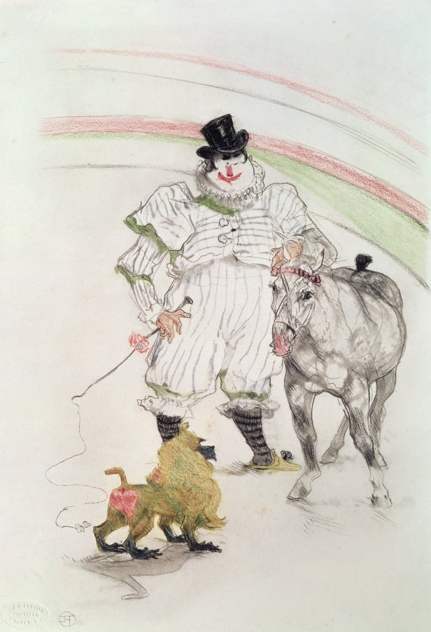 Au cirque : cheval et singe en représentation, 1899 - Henri de Toulouse Lautrec