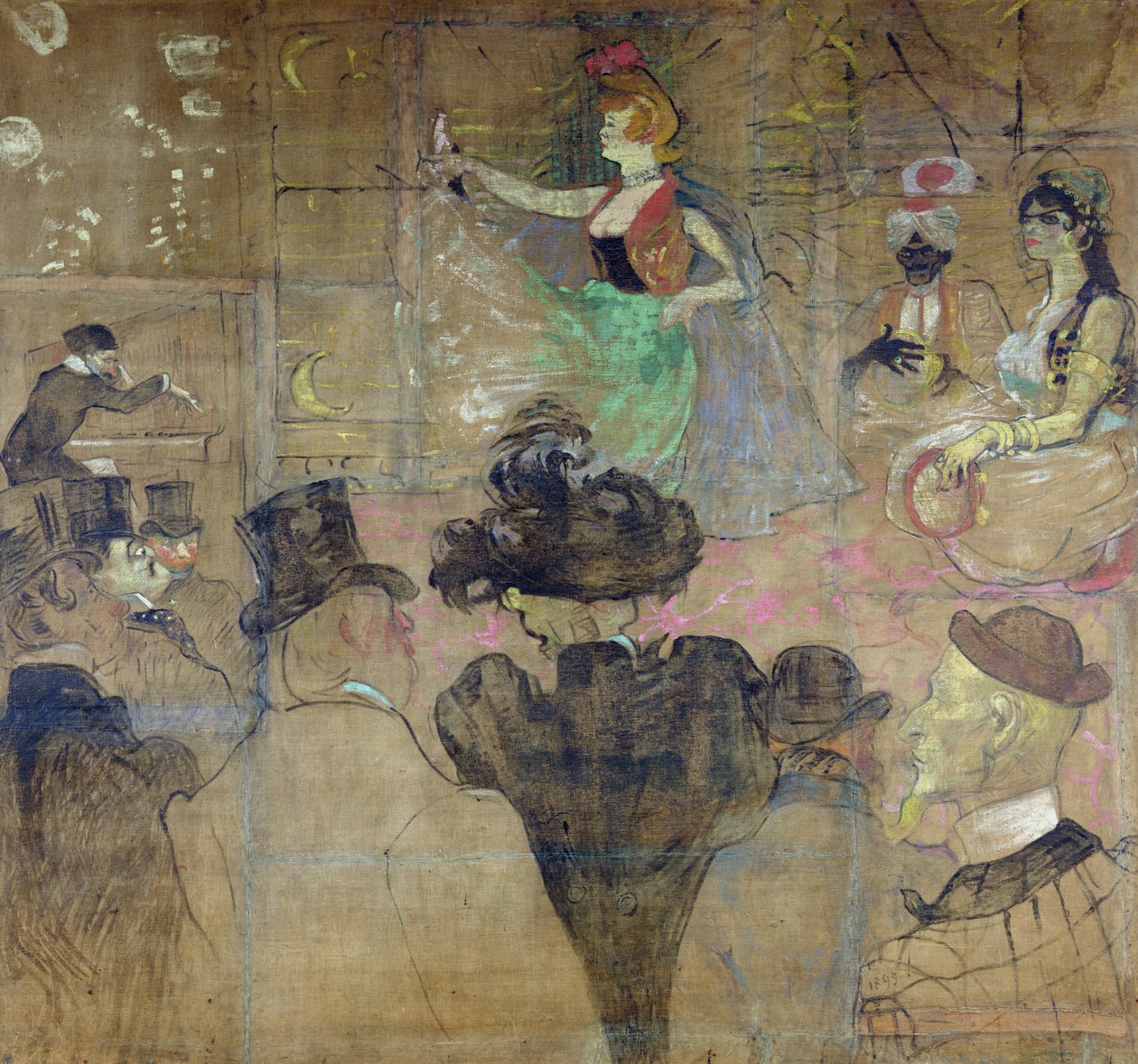 Danse au Moulin Rouge : La Goulue, 1895 - Henri de Toulouse Lautrec