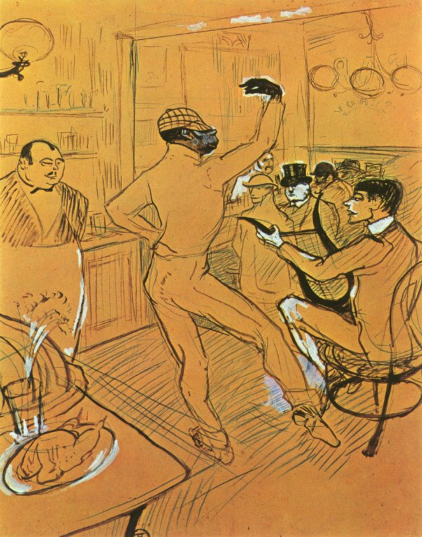 Danse au bar - Henri de Toulouse-Lautrec