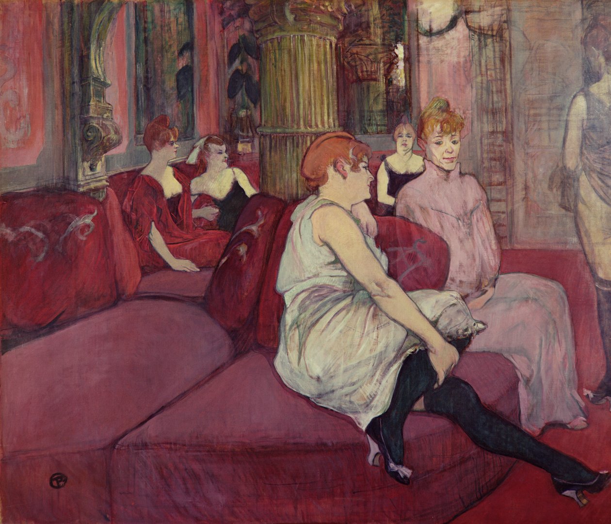 Dans le salon de la Rue des Moulins, 1894 - Henri de Toulouse Lautrec