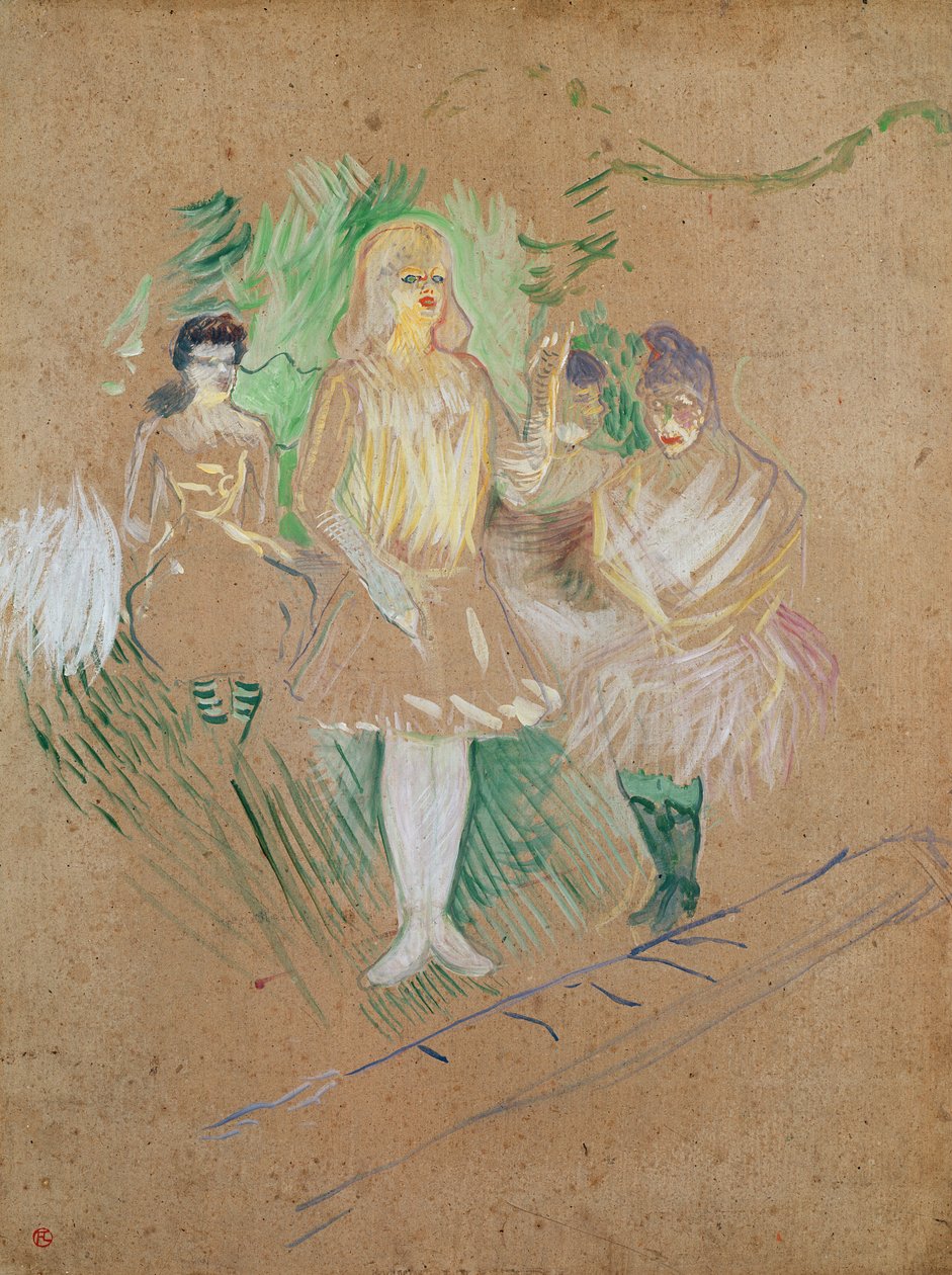 Trois figures aux Folies-Bergère, 1894 - Henri de Toulouse Lautrec